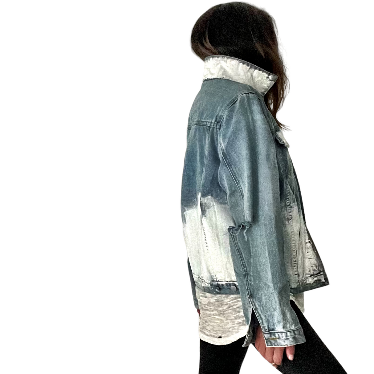 'Beyond White' Denim Jacket from Wren + Glory