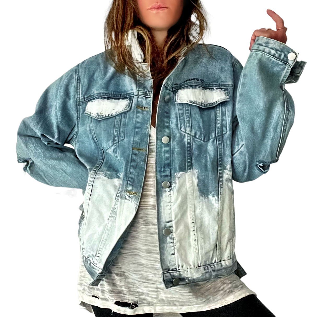 'Beyond White' Denim Jacket from Wren + Glory