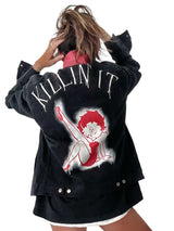 'Betty Boop x W+G' Denim Jacket from Wren + Glory