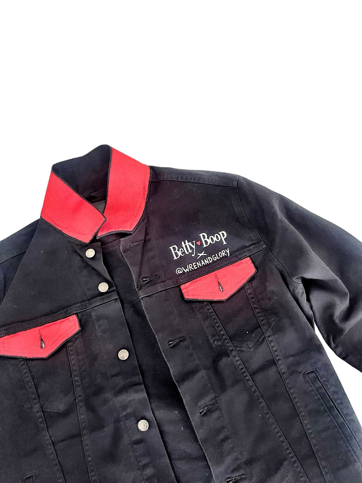 'Betty Boop x W+G' Denim Jacket from Wren + Glory