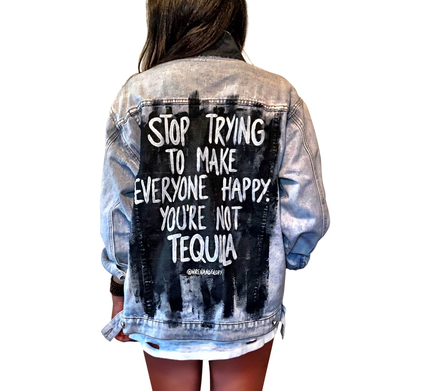 'TEQUILA TEQUILA' DENIM JACKET from Wren + Glory
