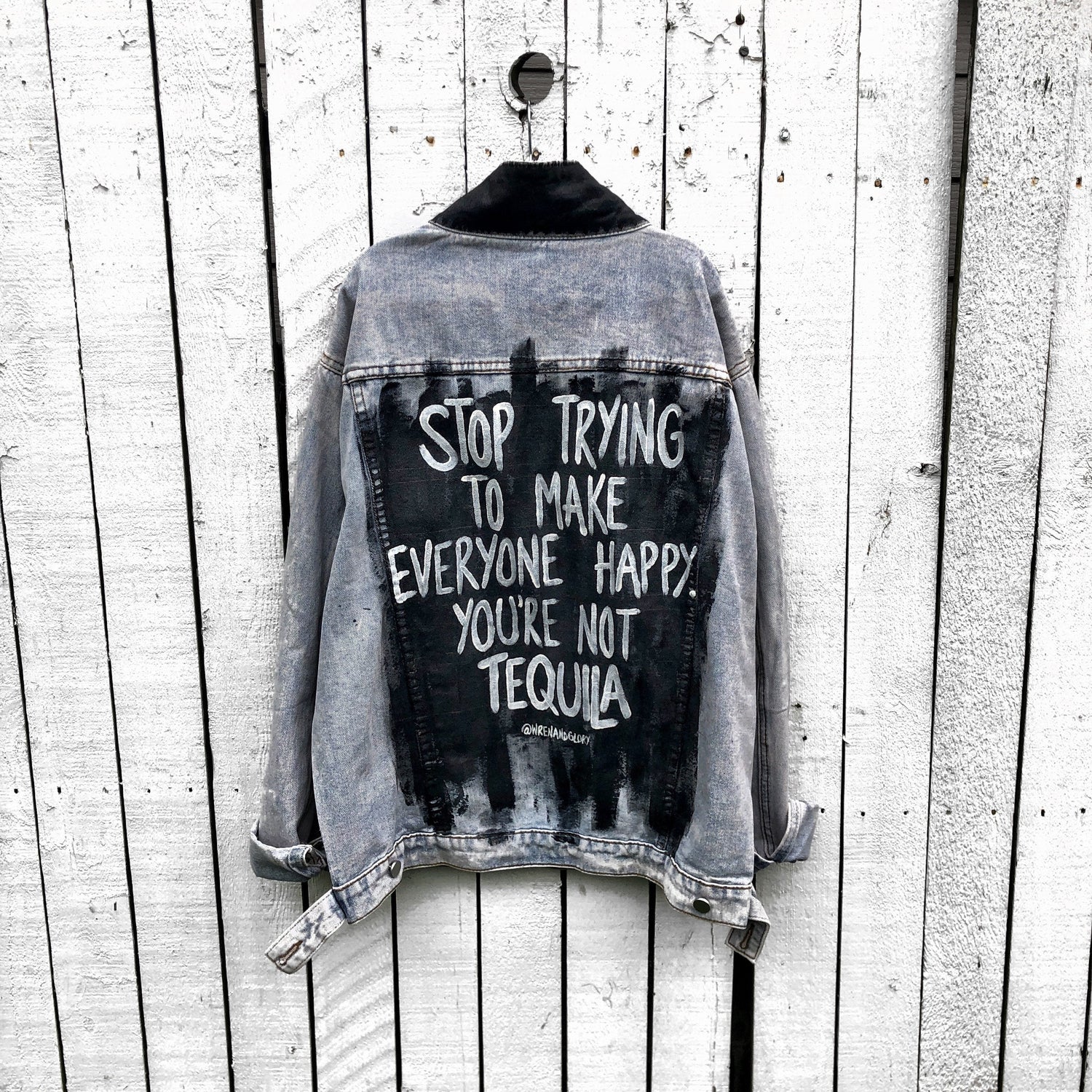 'TEQUILA TEQUILA' DENIM JACKET from Wren + Glory