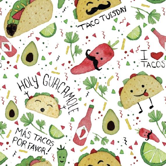Taco Party Splash Mat - A Waterproof Catch-All for Highchair Spills and More! from BapronBaby