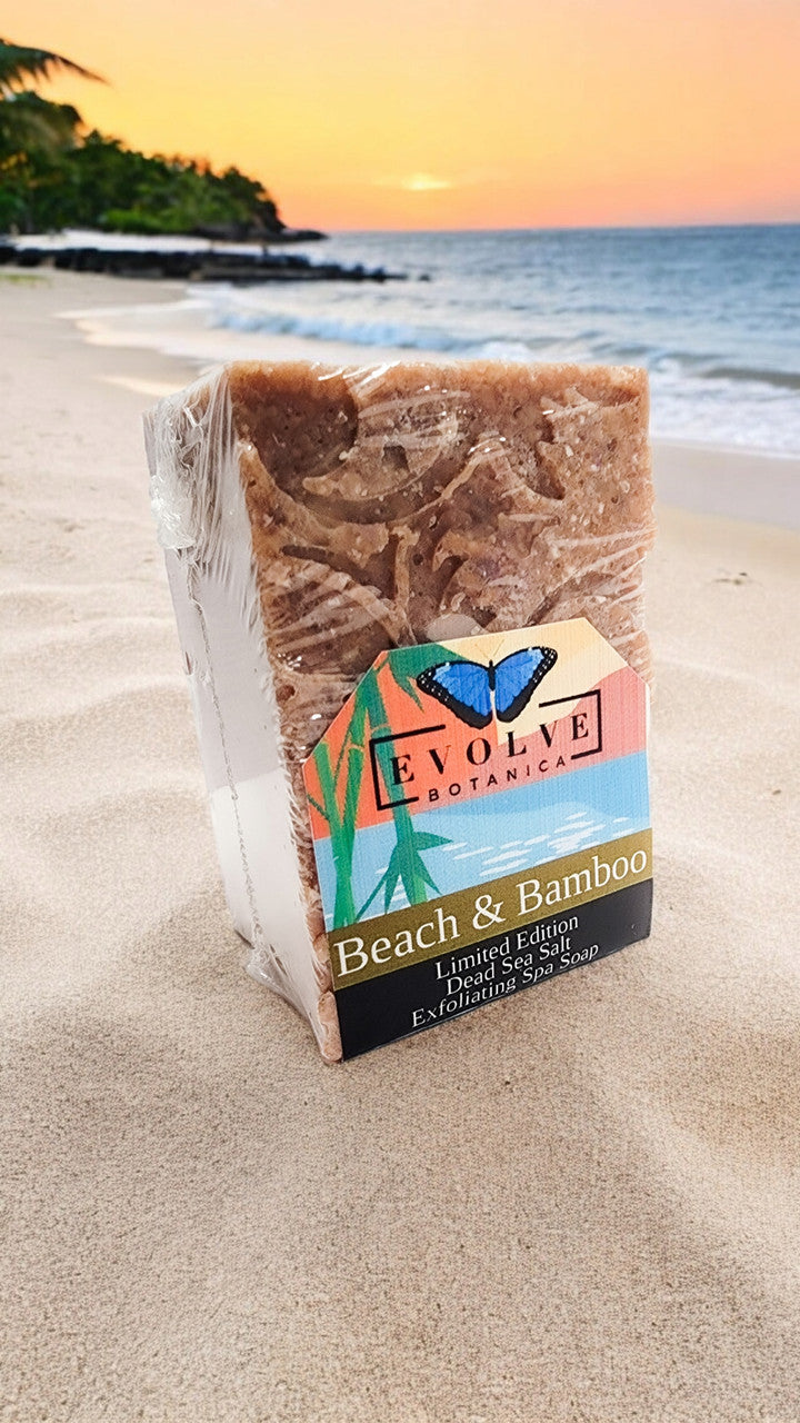 Specialty Soap - Beach & Bamboo (Limited Edition Salt Bar) from Evolve Botanica
