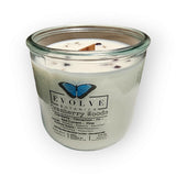 Rocks Candle - Cranberry Woods (Wood Wick Garnet & Smokey Quartz Gemstone Soy Candle) from Evolve Botanica