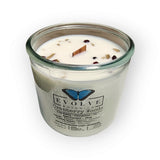 Rocks Candle - Cranberry Woods (Wood Wick Garnet & Smokey Quartz Gemstone Soy Candle) from Evolve Botanica