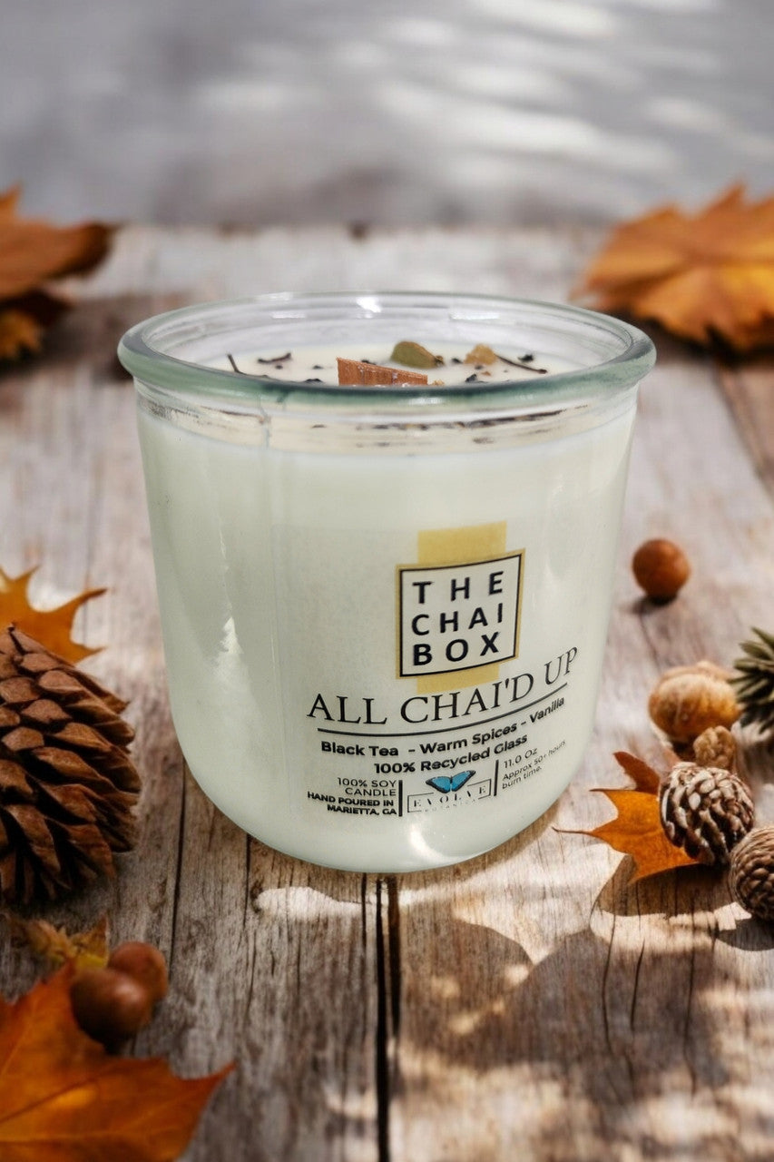 Rocks Candle - Chai (Wood Wick Gemstone Soy Candle) from Evolve Botanica