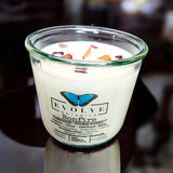 Rocks Candle - Bonfire (Wood Wick Obsidian & Mookaite Gemstone Soy Candle) from Evolve Botanica