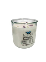 Rocks Candle - Provence Lavender (Wood Wick, Amethyst & Peridot Gemstone Soy Candle) from Evolve Botanica