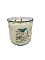Rocks Candle - Java Jive (Wood Wick Tiger Eye & Smoky Quartz Gemstone Soy Candle) from Evolve Botanica