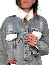 'Queen Mom' Painted Denim Jacket from Wren + Glory