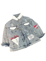 'Queen Mom' Painted Denim Jacket from Wren + Glory