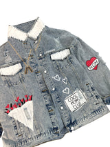 'Queen Mom' Painted Denim Jacket from Wren + Glory