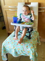 Cookies & Milk Splash Mat - A Waterproof Catch-All for Highchair Spills and More! from BapronBaby