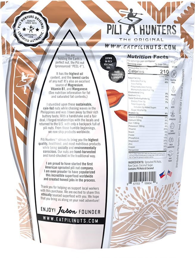 Raw Cacao & Organic Coconut Sugar from Pili Hunters
