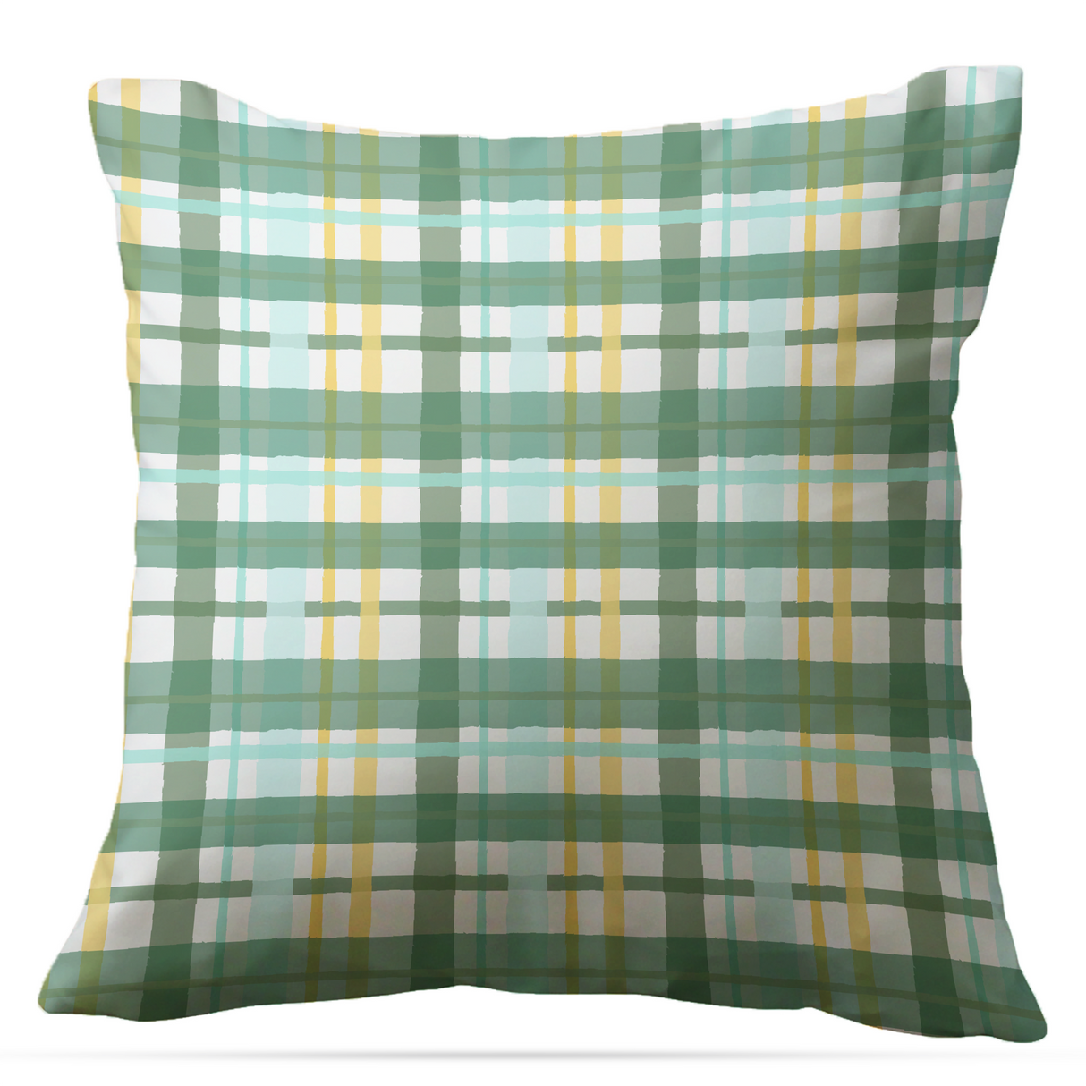 Plaid Indoor/Outdoor Pillow - Square from CB Studio