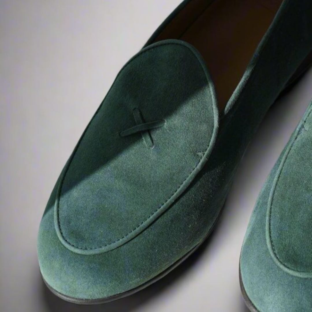 Men's Pine Suede Milano Loafer From Del Toro Shoes