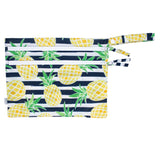 Summer Stripes - Pineapple - Waterproof Wet Bag (For mealtime, on-the-go, and more!) from BapronBaby