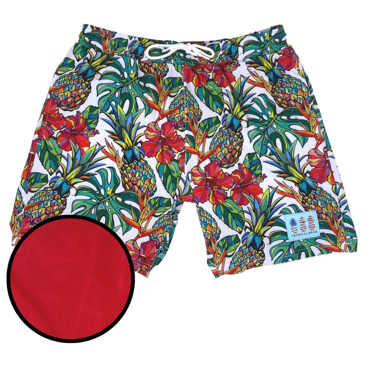 Pineapple Vibes Swimsuit Shorts from Tropical Bros