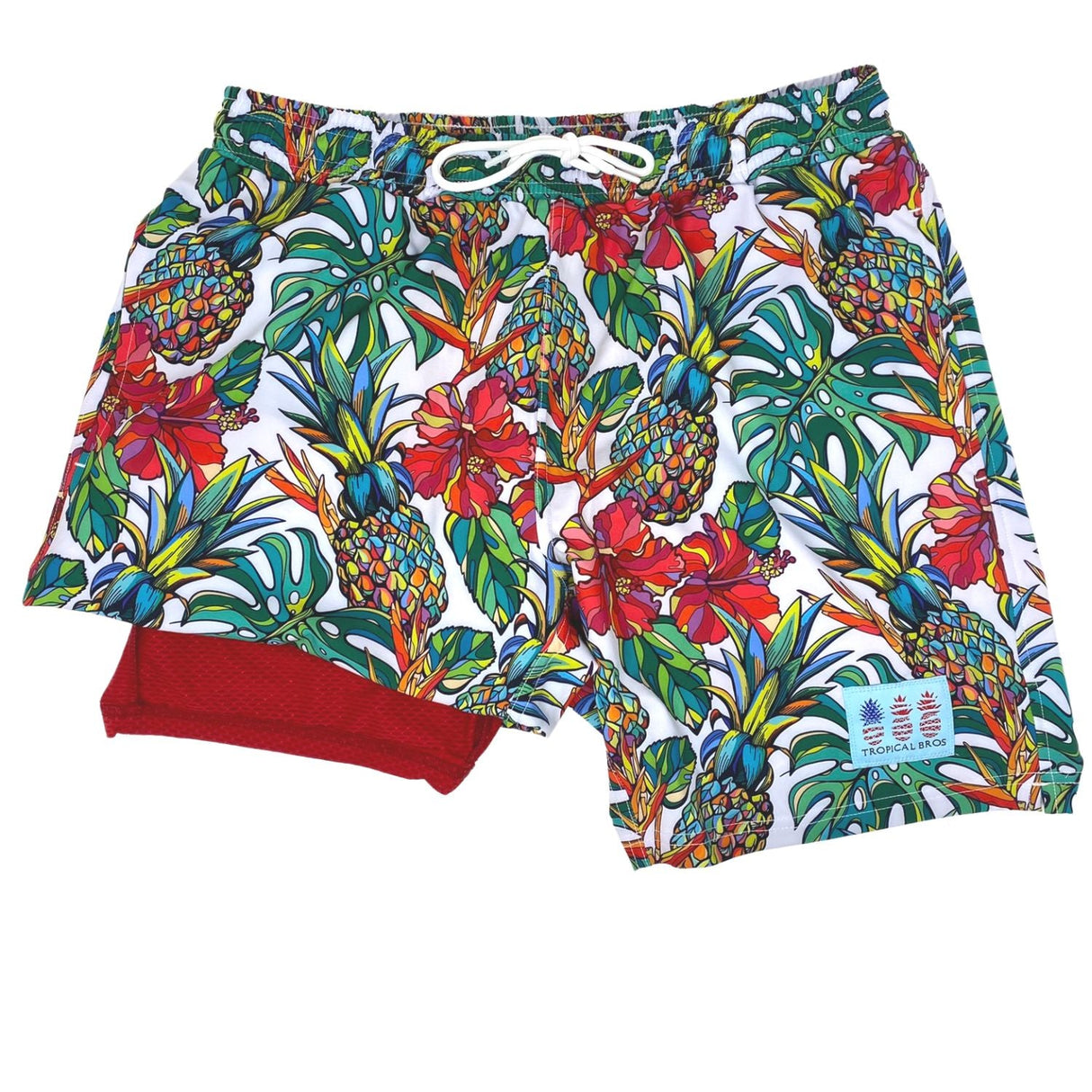 Pineapple Vibes Swimsuit Shorts from Tropical Bros