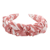Abstract Patterned Pleated Headband from Madeline Love