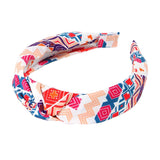 Aztec Patterned Burnout Knot Headband from Madeline Love