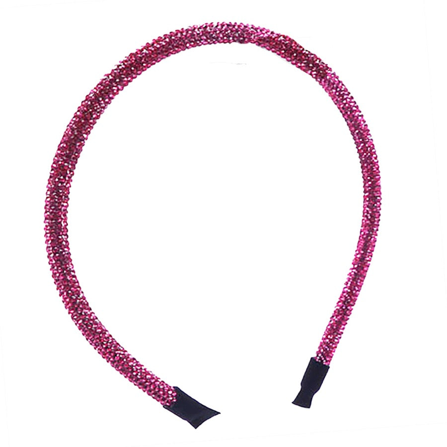 Bling Stone Accented Crystal Studded Shimmer Headband from Madeline Love