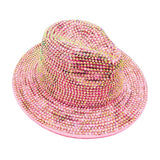 Bling Studded Panama Hat from Madeline Love