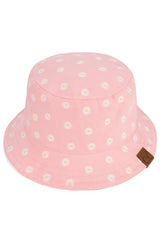 C.C Daisy Embroidered Cotton Canvas Bucket Hat from Madeline Love