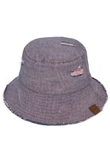 C.C STONE WASHED DENIM BUCKET HAT from Madeline Love