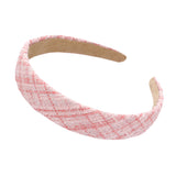 Check Patterned Tweed Headband from Madeline Love