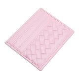 Faux Leather Basket Weave Card Holder Wallet  from Madeline Love