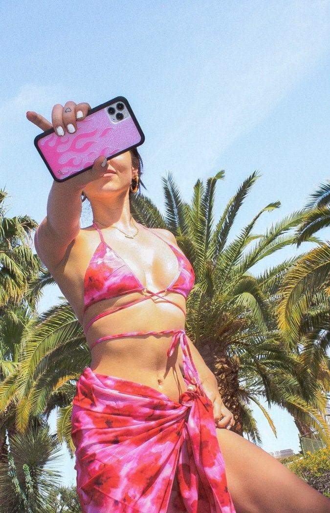 Flames | Pink iPhone Case from Wildflower Cases
