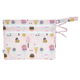 Pink Ice Cream - Waterproof Wet Bag (For mealtime, on-the-go, and more!) from BapronBaby