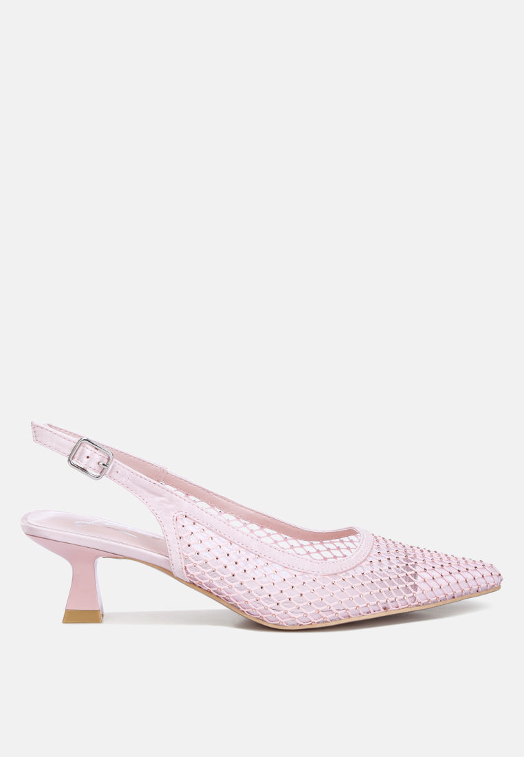 Siev Rhinestone Slingback Mules from London Rag International