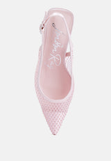 Siev Rhinestone Slingback Mules from London Rag International