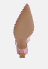 Siev Rhinestone Slingback Mules from London Rag International