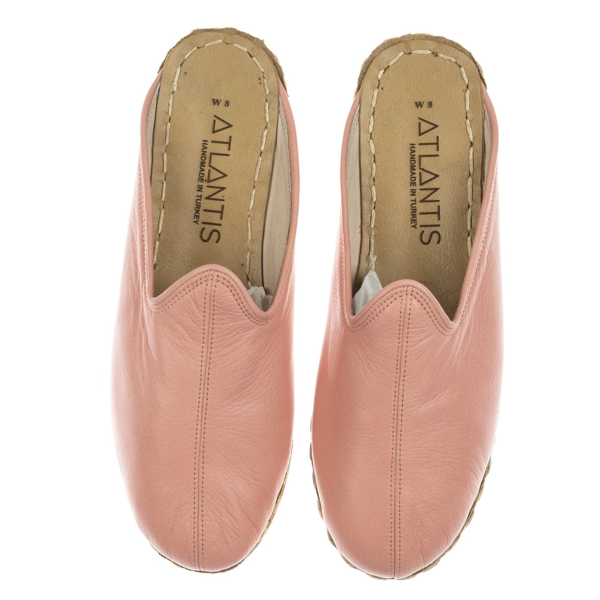 Men's Pink Slippers From Atlantis Handmade Shoes