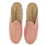 Women's Pink Slippers from Atlantis Handmade Shoes