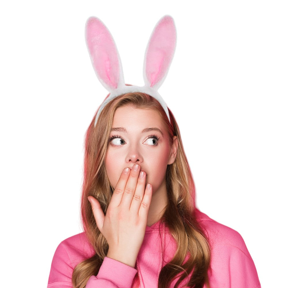 12PCS - Bunny Rabbit Ear Fur Headbands from Madeline Love