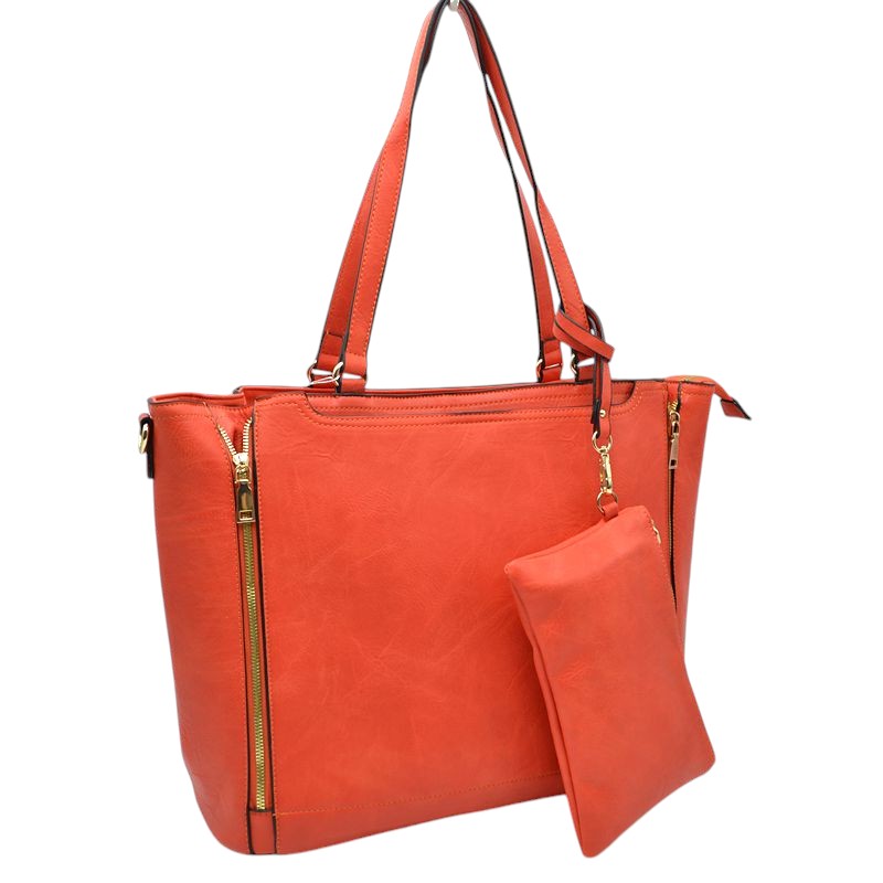 3 in 1 Side Zipper Women's Tote Handbag set  from Madeline Love