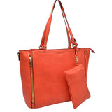 3 in 1 Side Zipper Women's Tote Handbag set  from Madeline Love