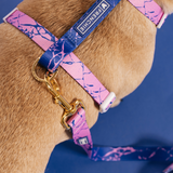 Frenchie Strap Harness - Pink Marble from Frenchie Bulldog