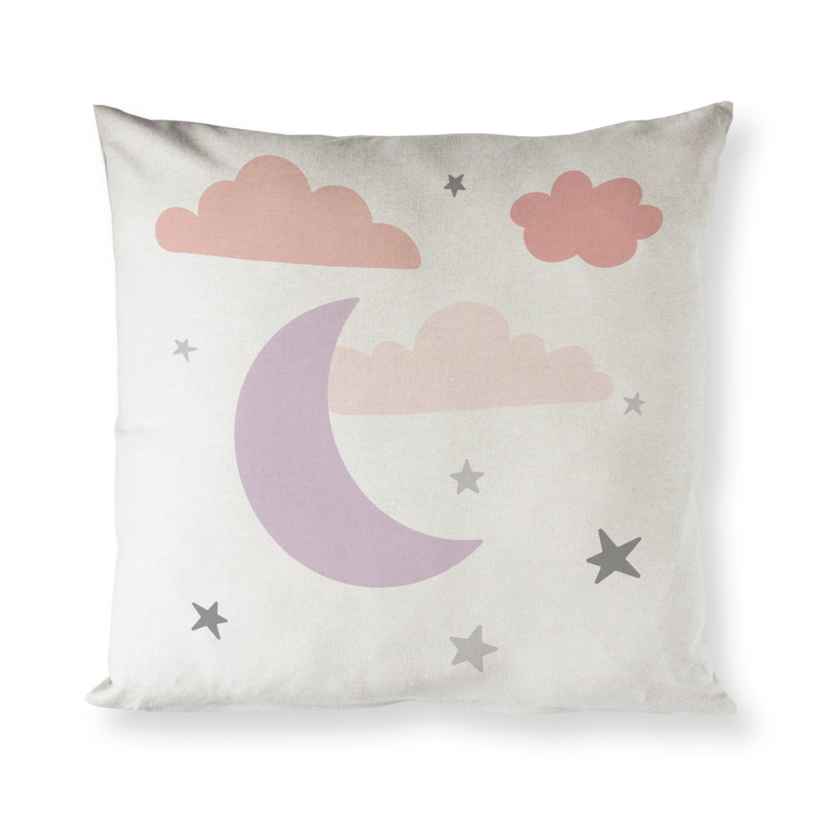 Pink Clouds and Moon Baby Pillow Cover from The Cotton & Canvas Co.