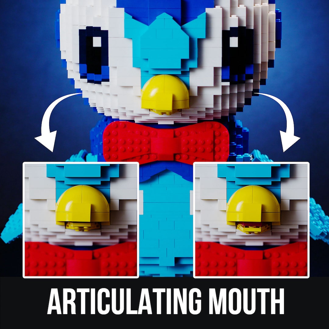 Life-Sized Proud Penguin from Bricker Builds