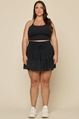 Pirouette Skort - Black from POPFLEX