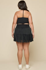 Pirouette Skort - Black from POPFLEX