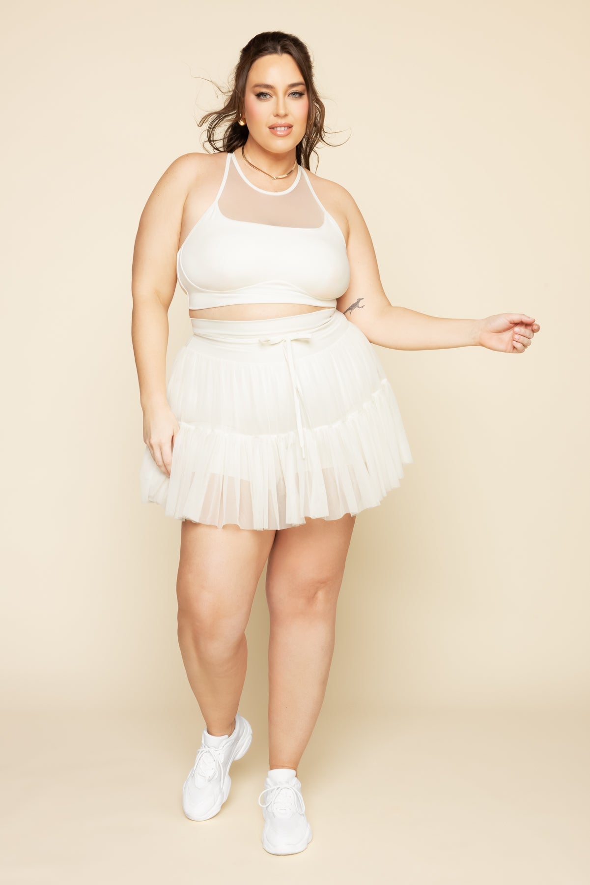 Pirouette Skort - Ivory from POPFLEX