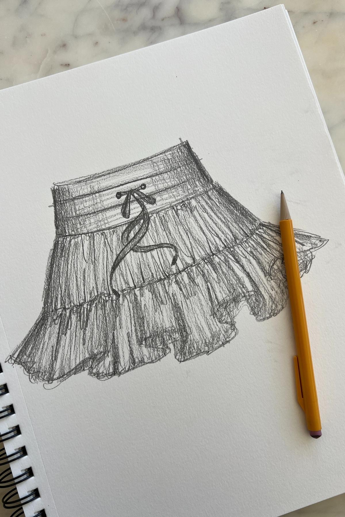 Pirouette Skort - Cool White from POPFLEX