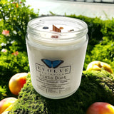 Classic 9oz Jam Jar Crystal Soy Candle - Pixie Dust (Watermelon Tourmaline) from Evolve Botanica